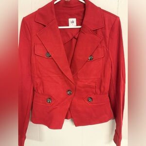 CAbi Women's Vibrant Red Blazer